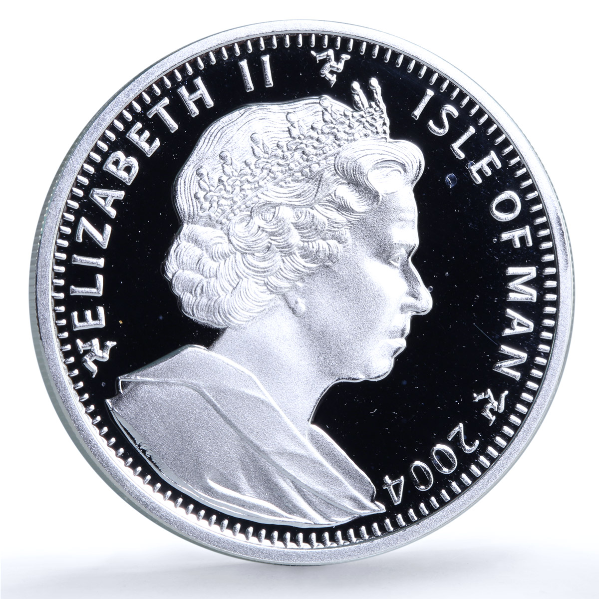 Isle of Man 1 crown Tonkinese Kittens KM-1246a Cat Crowns proof silver coin 2004