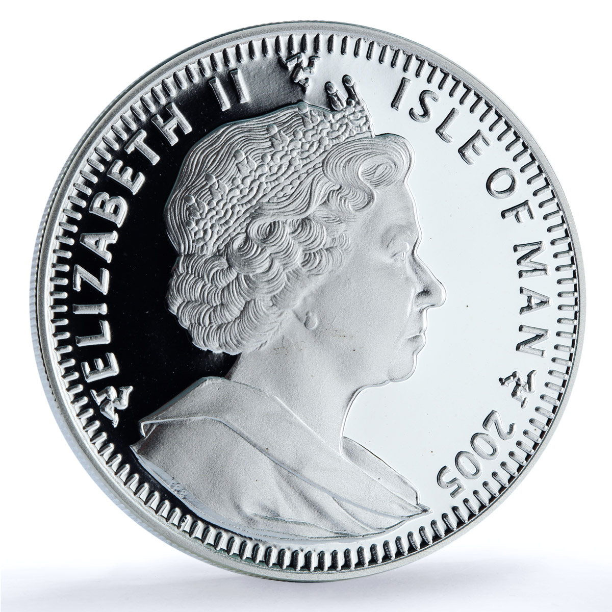 Isle of Man 1 crown Himalayan Kittens KM-1266a Cat Crowns proof silver coin 2005