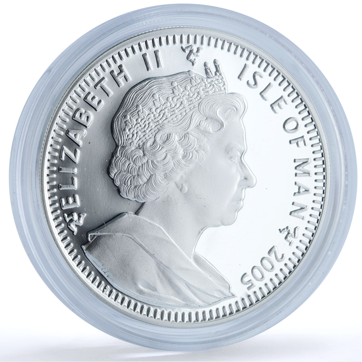 Isle of Man 1 crown Himalayan Kittens KM-1266a Cat Crowns proof silver coin 2005