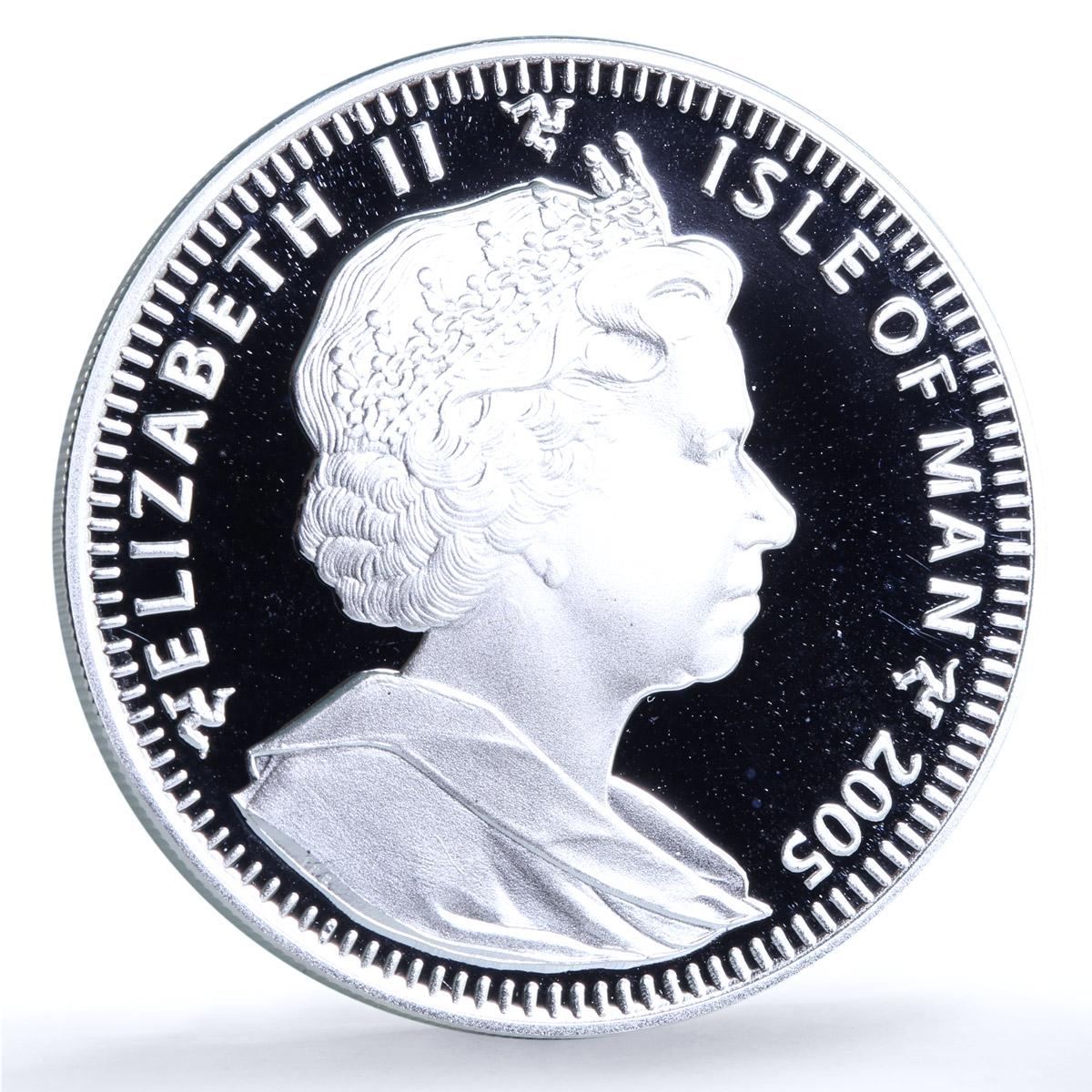 Isle of Man 1 crown Himalayan Kittens KM-1266a Cat Crowns proof silver coin 2005