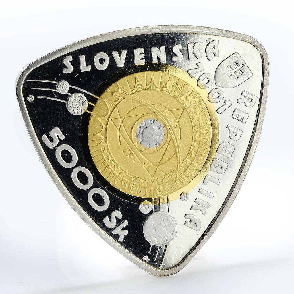 Slovakia 5000 korun Third Millennium proof silver coin 2001