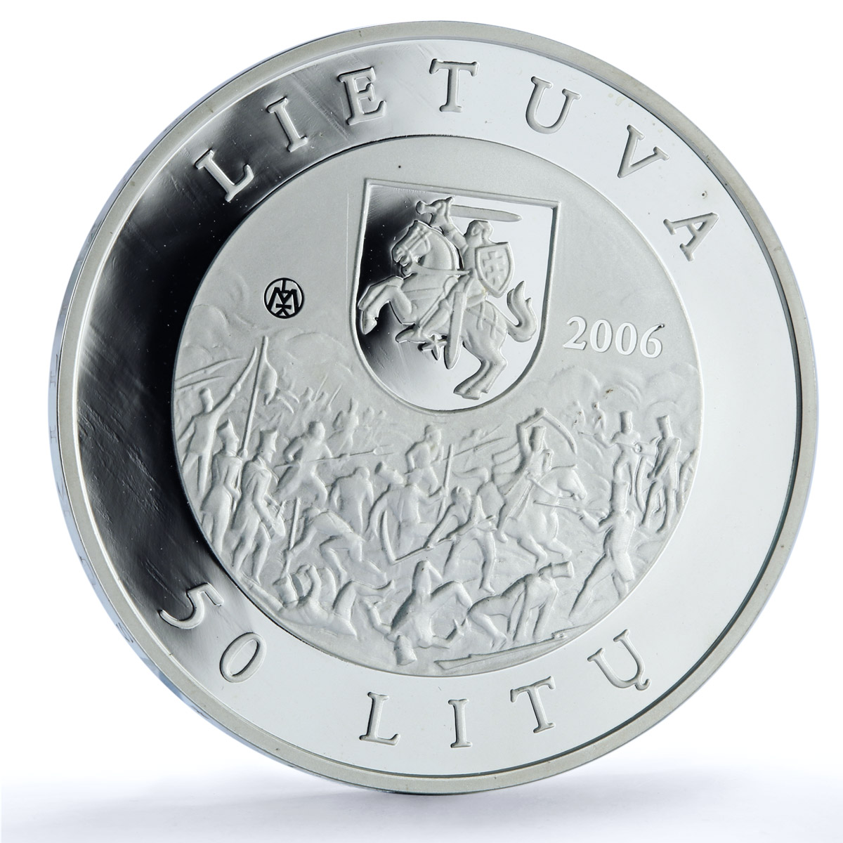 Lithuania 50 litu Emilija Pliateryte KM-151 History proof silver coin 2006