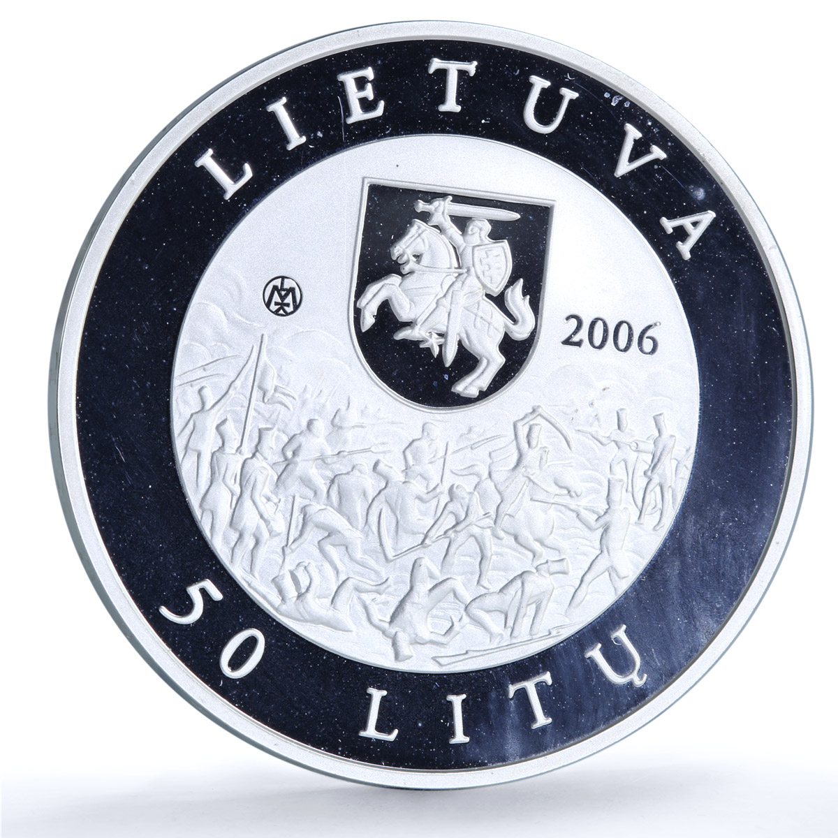 Lithuania 50 litu Emilija Pliateryte KM-151 History proof silver coin 2006