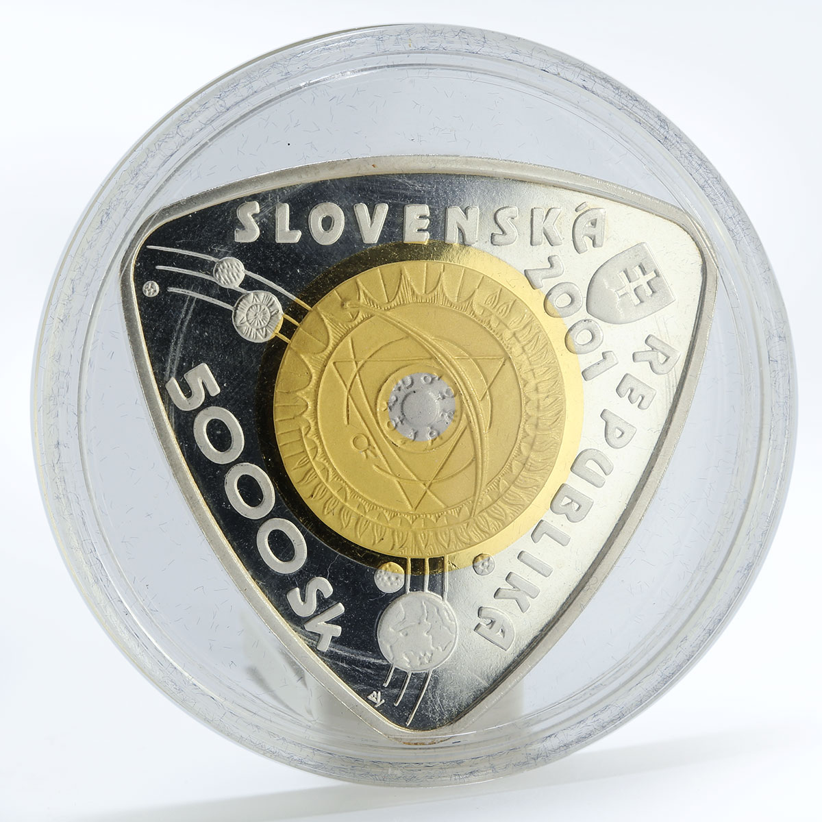 Slovakia 5000 korun Third Millennium proof silver coin 2001