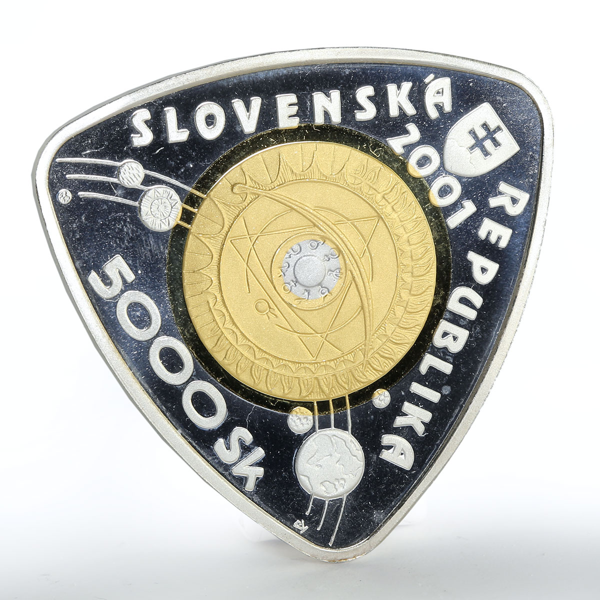 Slovakia 5000 korun Third Millennium proof silver coin 2001