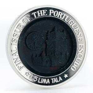 Tokelau 5 tala Portugese Escudo proof silver coin 2002