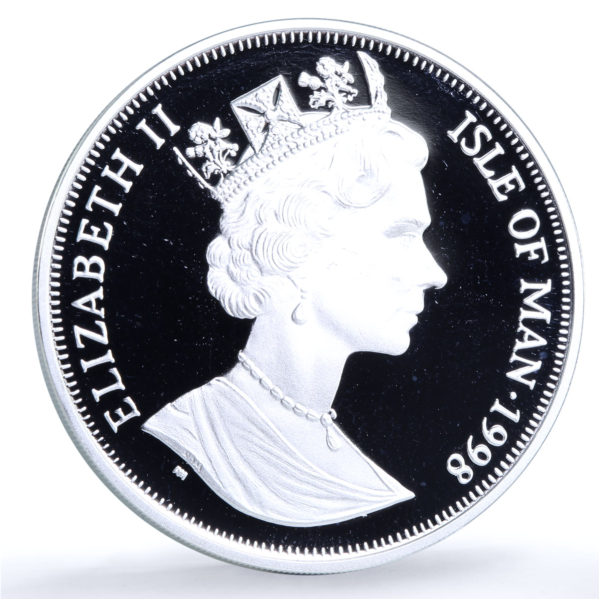 Isle of Man 1 crown Birman KM-857a Cat Crowns proof silver coin 1998