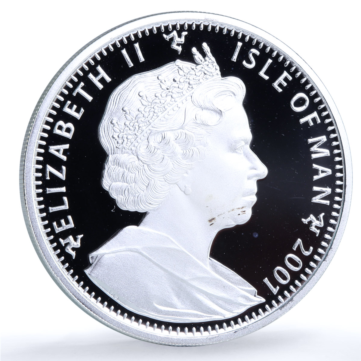 Isle of Man 1 crown Somali Kittens KM-1072a Cat Crowns proof silver coin 2001