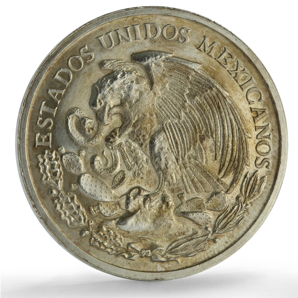 Mexico Puebla Battle Groove- 800a History Horseman silver medal 1962