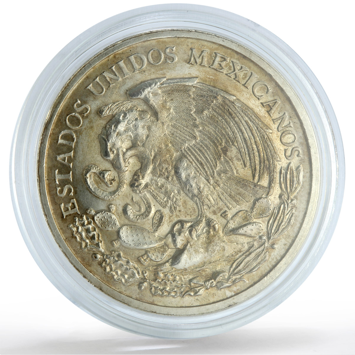 Mexico Puebla Battle Groove- 800a History Horseman silver medal 1962