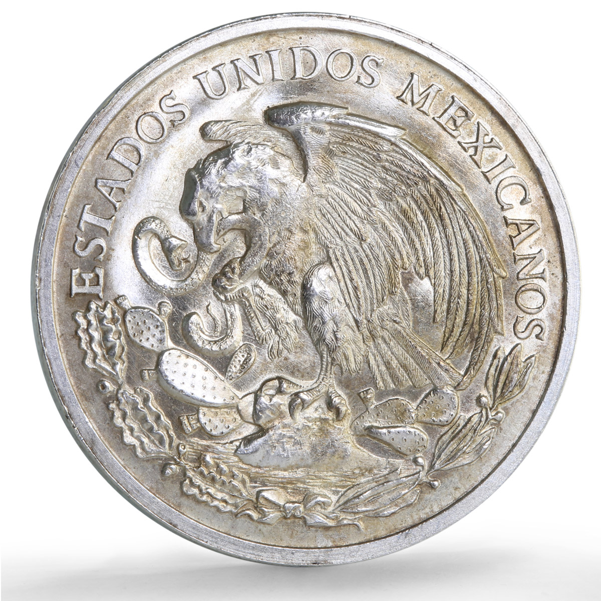 Mexico Puebla Battle Groove- 800a History Horseman silver medal 1962