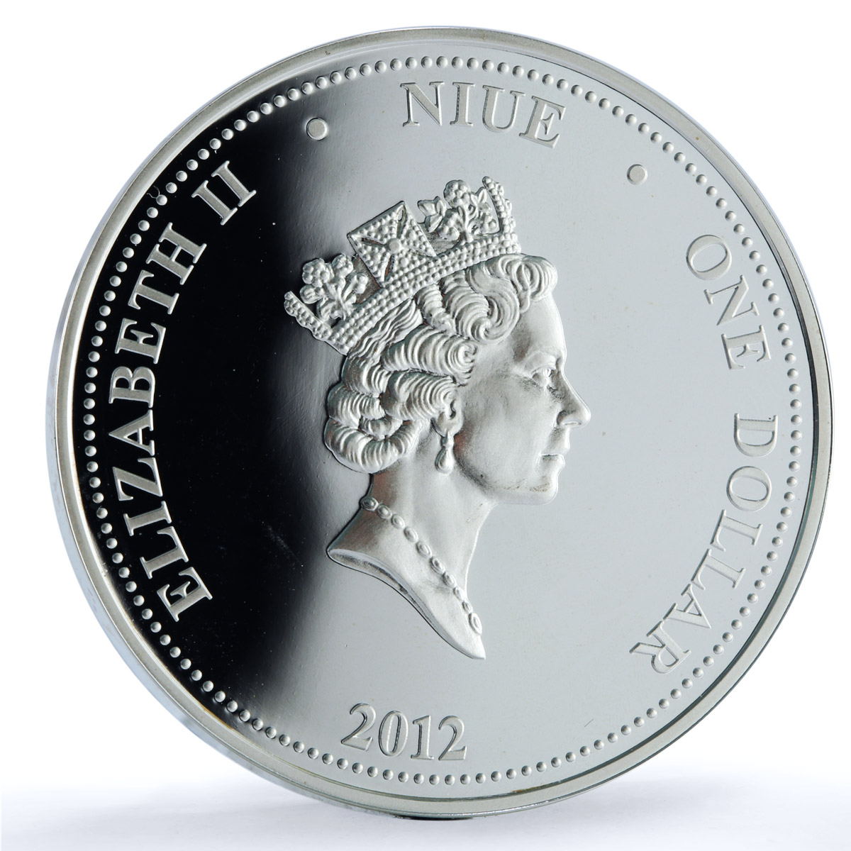 Niue 1 dollar Stars Flight KM-767 Space Mir Station Vostok silver coin 2012