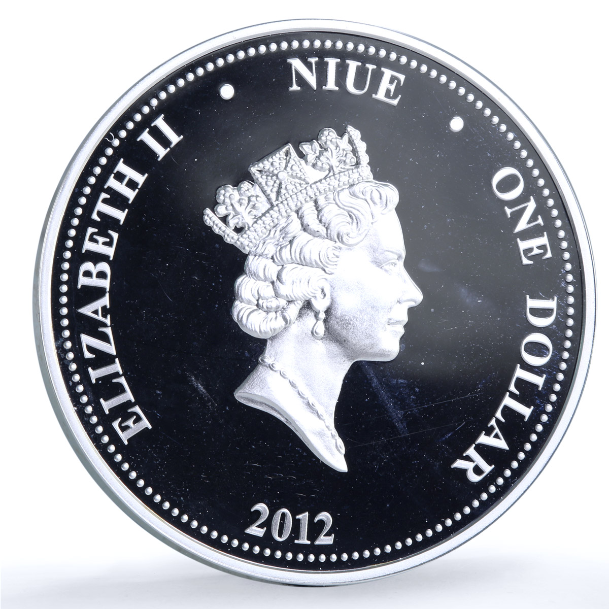 Niue 1 dollar Stars Flight KM-767 Space Mir Station Vostok silver coin 2012