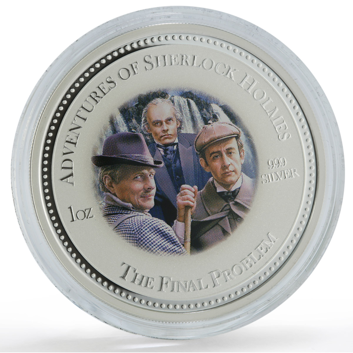 Cook Islands 2 dollars x 4 Set Sherlock Holmes Adventures silver coins 2007