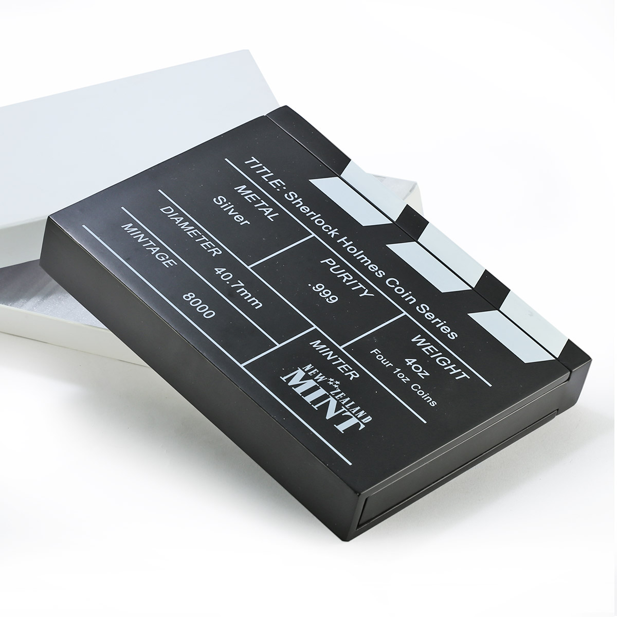 Cook Islands 2 dollars x 4 Set Sherlock Holmes Adventures silver coins 2007