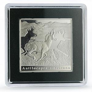 Niue 1 dollar Pronghorn KM-234 Wildlife Fauna Antelope proof silver coin 2010