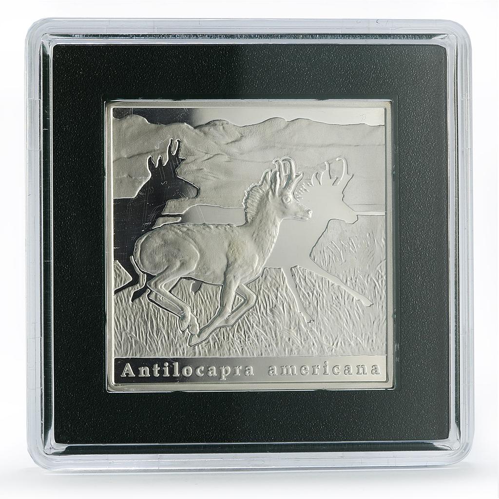 Niue 1 dollar Pronghorn KM-234 Wildlife Fauna Antelope proof silver coin 2010