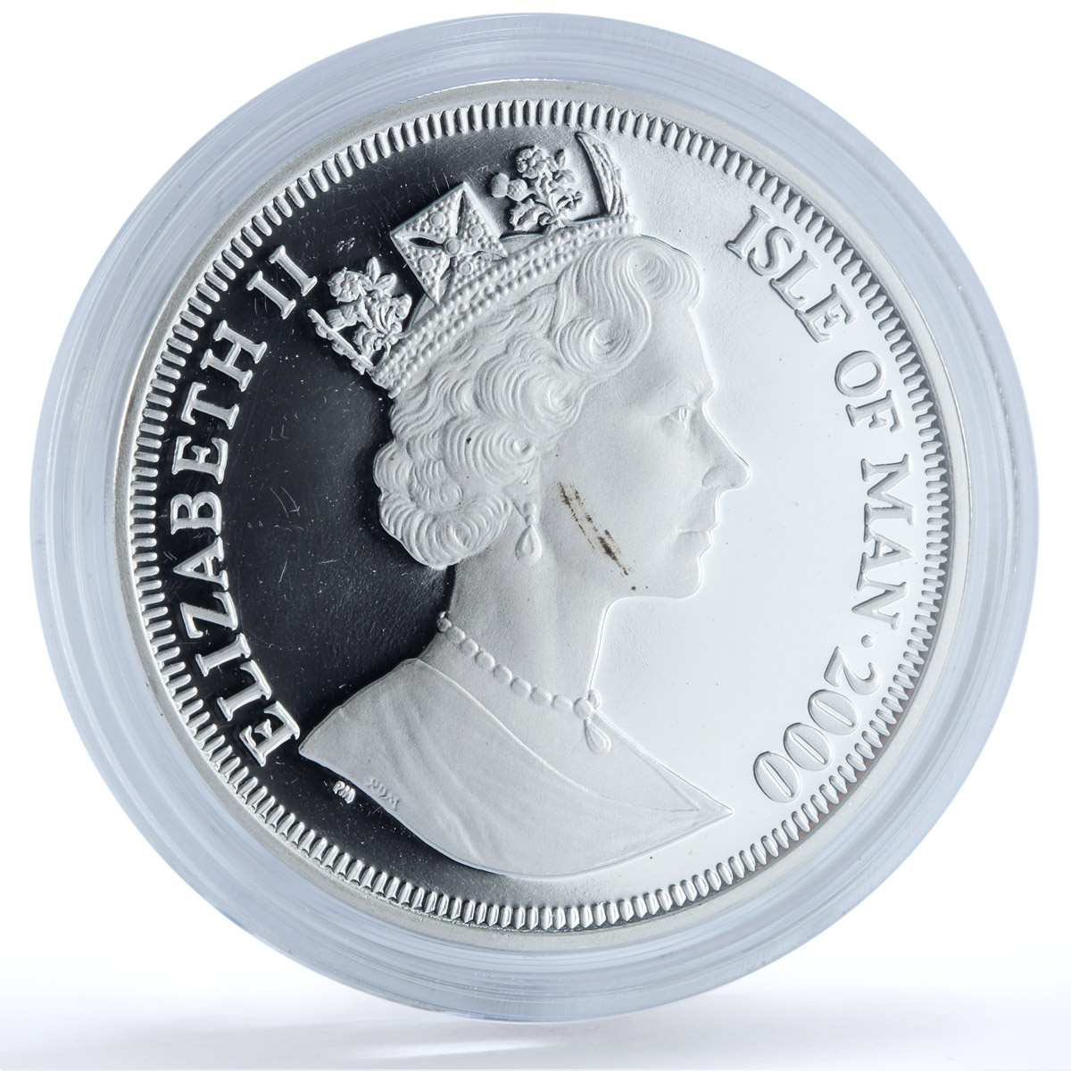 Isle of Man 1 crown Scottish Fold KM-1056a Cat Crowns proof silver coin 2000