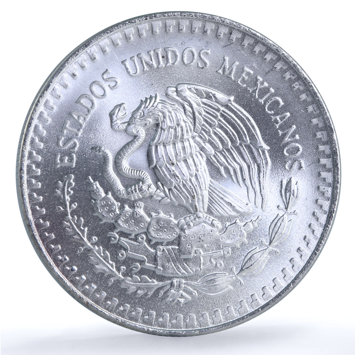 Mexico 1 onza Libertad Angel of Independence KM-494.3 Bullion silver coin 1991