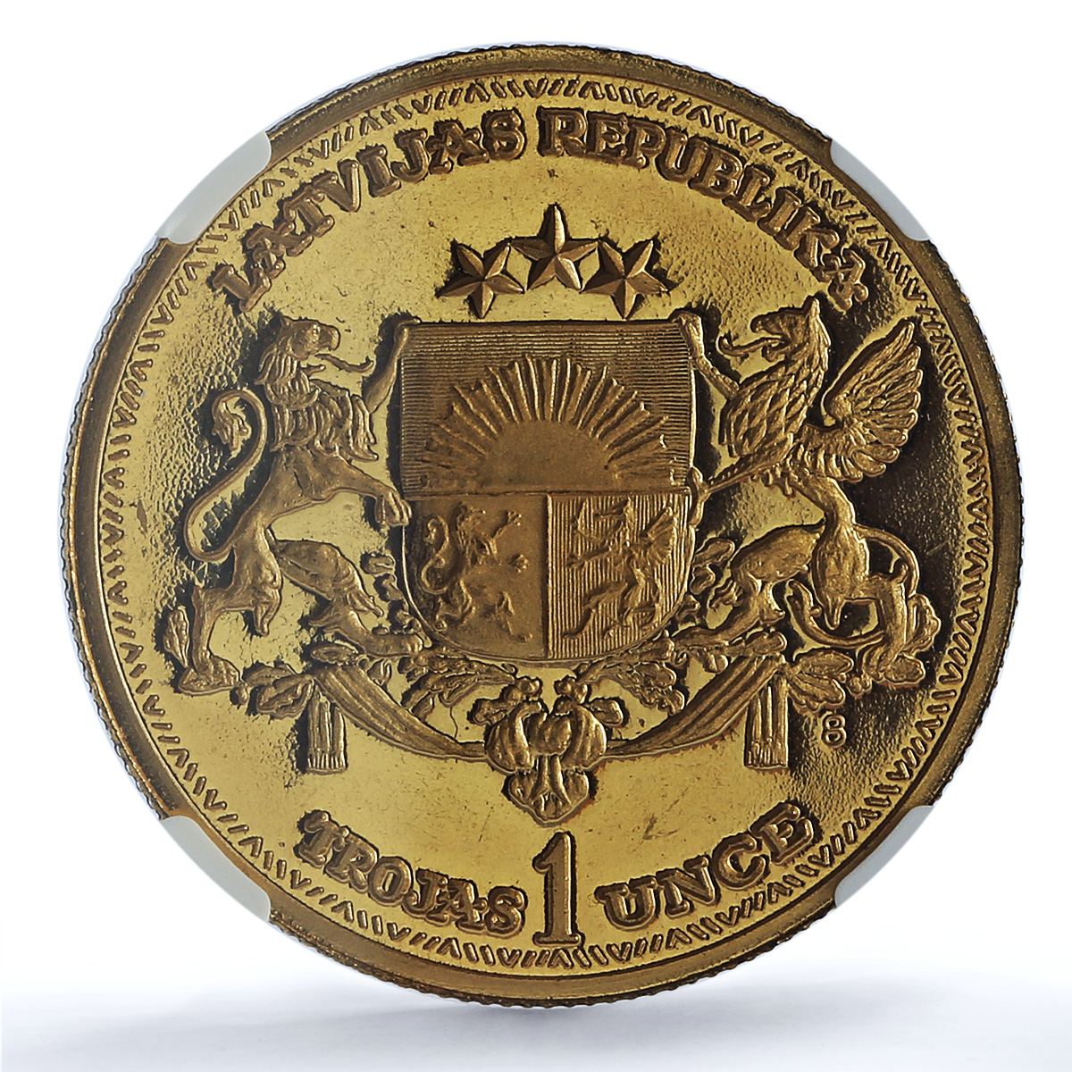 Latvia 1 ounce Independence Legation Series X#5b PF 68 NGC bronze coin 1988 Latvia 1 ounce Independence Legation Series X#5b PF 68 NGC bronze coin 1988