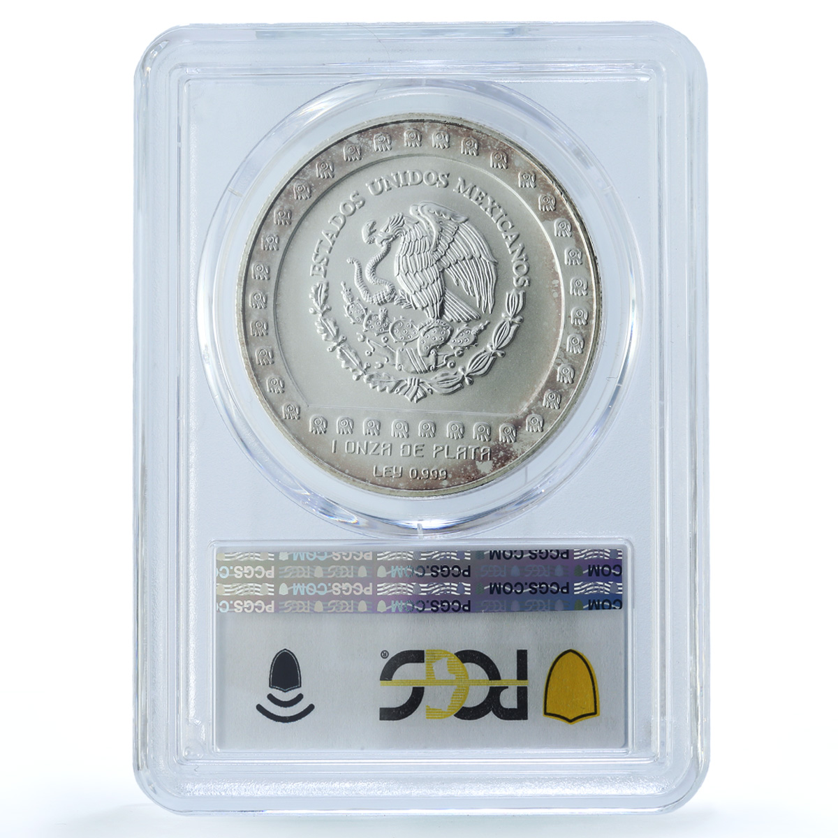 Mexico 5 pesos Brasero Efigie T2 KM-648 Precolombina MS 68 PCGS silver coin 1993 Mexico 5 pesos Brasero Efigie T2 KM-648 Precolombina MS 68 PCGS silver coin 1993