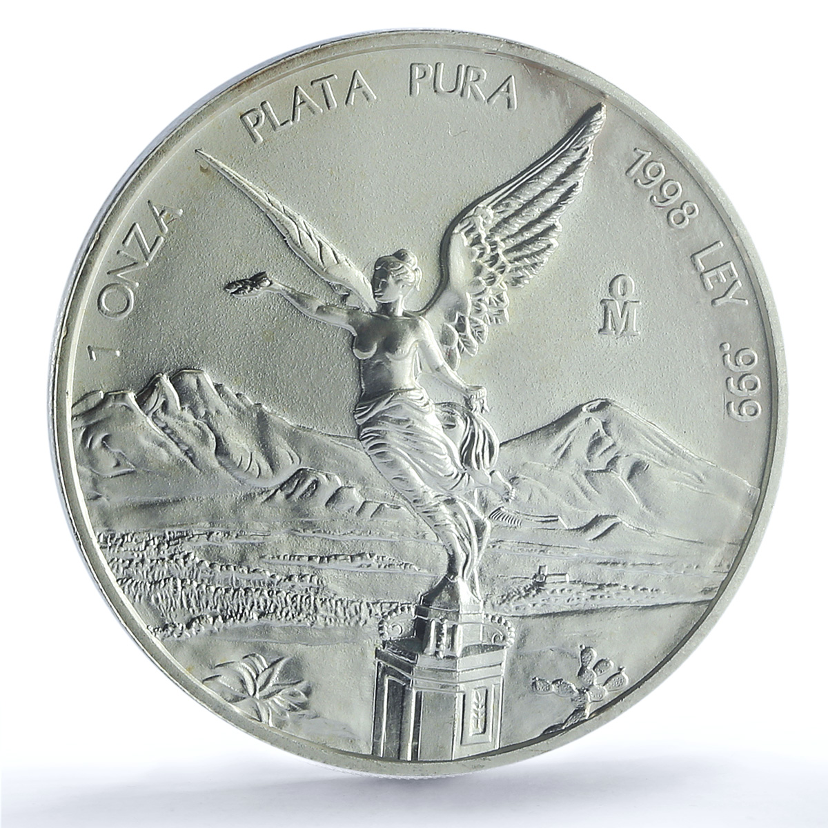 Mexico 1 onza Libertad Angel of Independence KM-613 MS 67 PCGS silver coin 1998 Mexico 1 onza Libertad Angel of Independence KM-613 MS 67 PCGS silver coin 1998