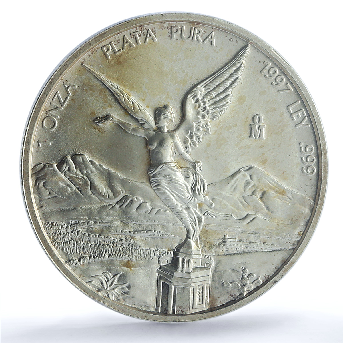 Mexico 1 onza Libertad Angel of Independence KM-613 MS 67 PCGS silver coin 1997 Mexico 1 onza Libertad Angel of Independence KM-613 MS 67 PCGS silver coin 1997