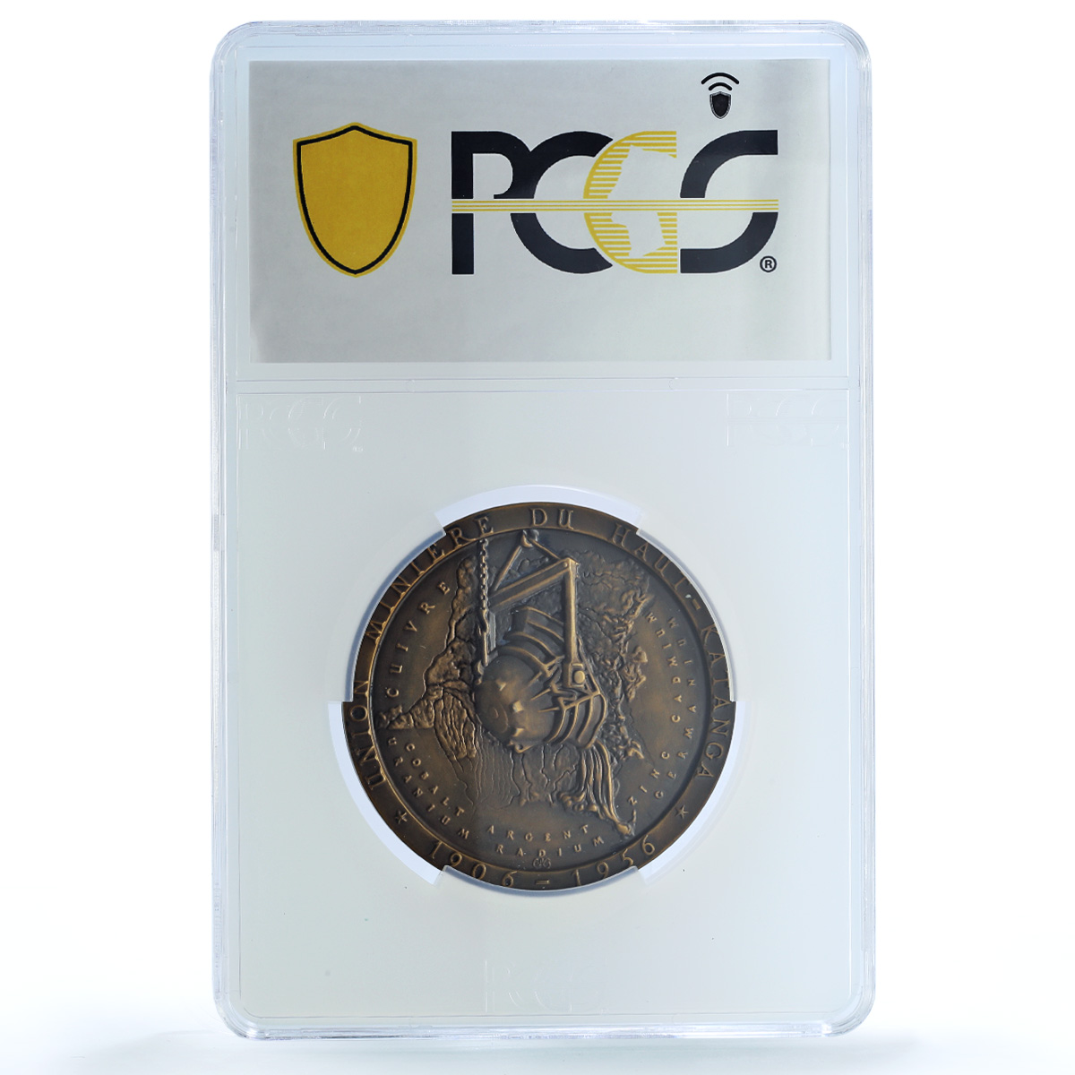 S 1956 Medal Mining Union of Katanga AE S 1956 Medal Mining Union of Katanga AE