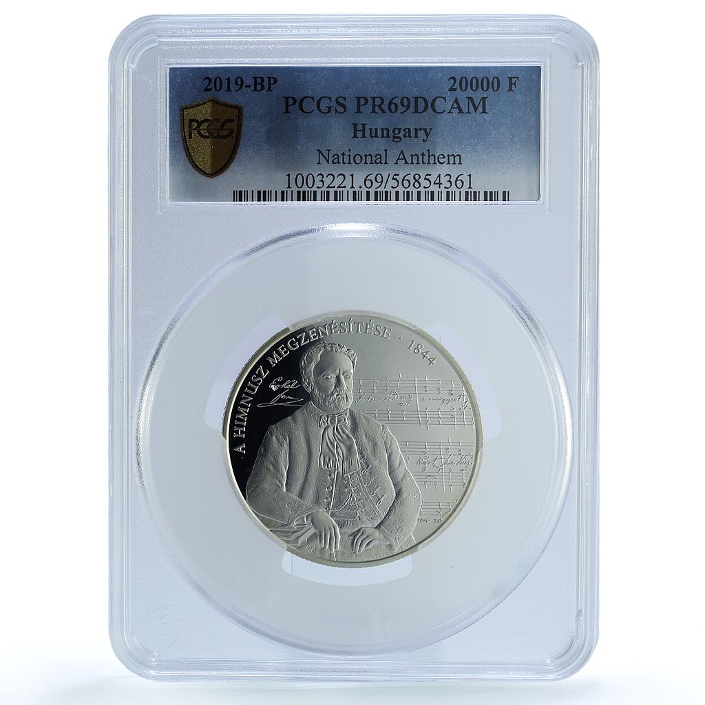 Hungary 20000 forint Anthem Himnusz Music Composer PR 69 PCGS silver coin 2019 Hungary 20000 forint Anthem Himnusz Music Composer PR 69 PCGS silver coin 2019
