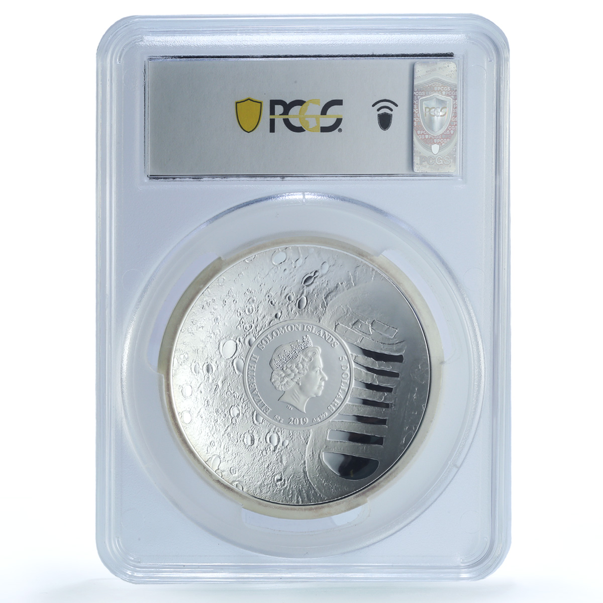 S 2019 $5 50th Anniversary Man on The Moon, DCAM S 2019 $5 50th Anniversary Man on The Moon, DCAM
