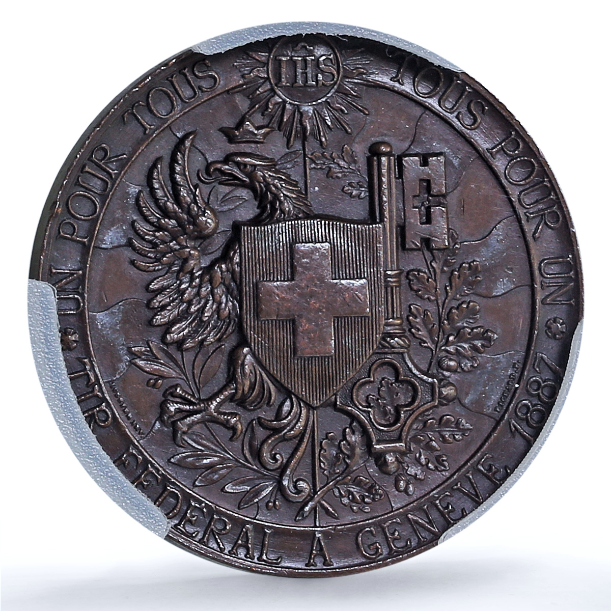 S 1887 Medal Geneva R-628d Bronzed AE S 1887 Medal Geneva R-628d Bronzed AE