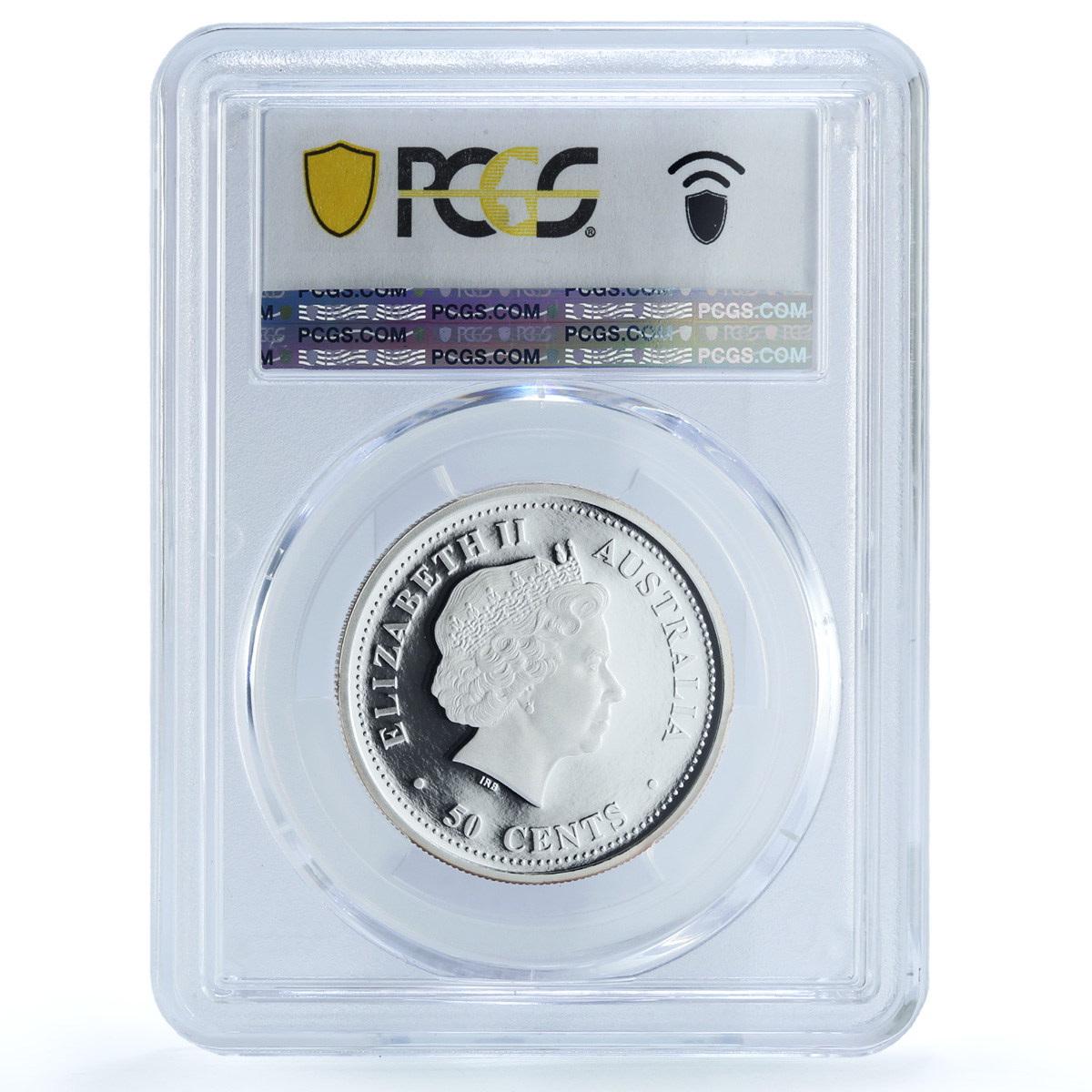 S 2001-P 50C Year of the Snake KM-535 Ag, DCAM S 2001-P 50C Year of the Snake KM-535 Ag, DCAM