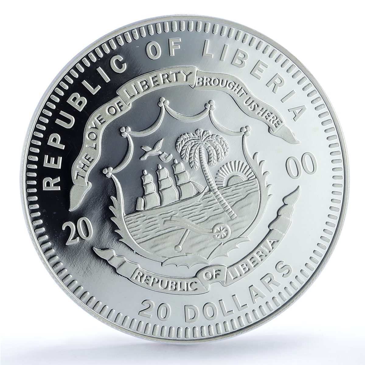 S 2000 $20 Lion Standing Left Ag, DCAM S 2000 $20 Lion Standing Left Ag, DCAM