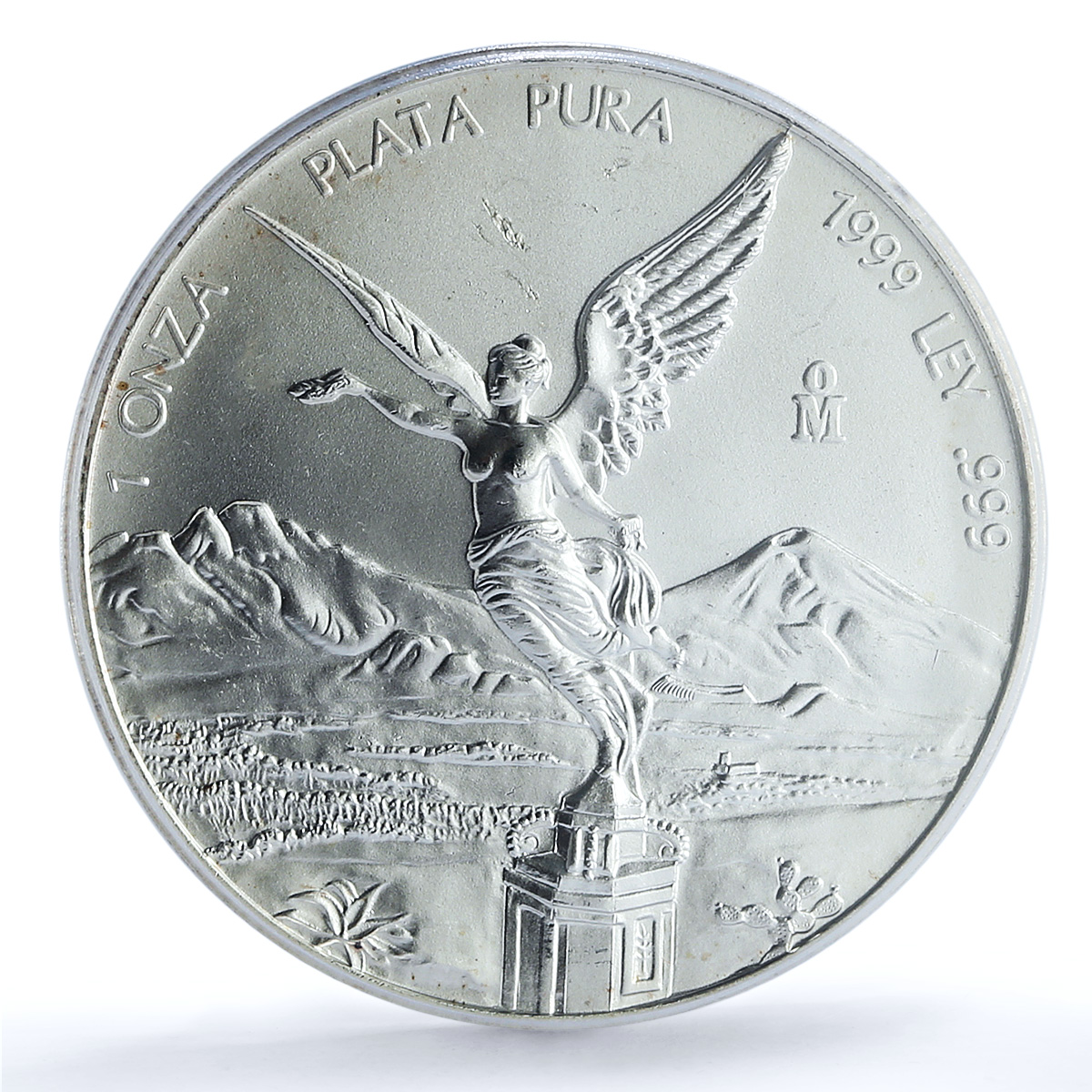 Mexico 1 onza Libertad Angel of Independence KM-613 MS 65 PCGS silver coin 1999 Mexico 1 onza Libertad Angel of Independence KM-613 MS 65 PCGS silver coin 1999