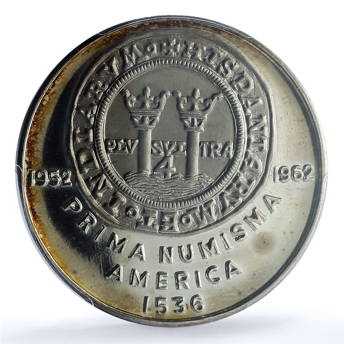 S 1962 Medal Grove-808a Ag Numismatic Society of Mexico S 1962 Medal Grove-808a Ag Numismatic Society of Mexico