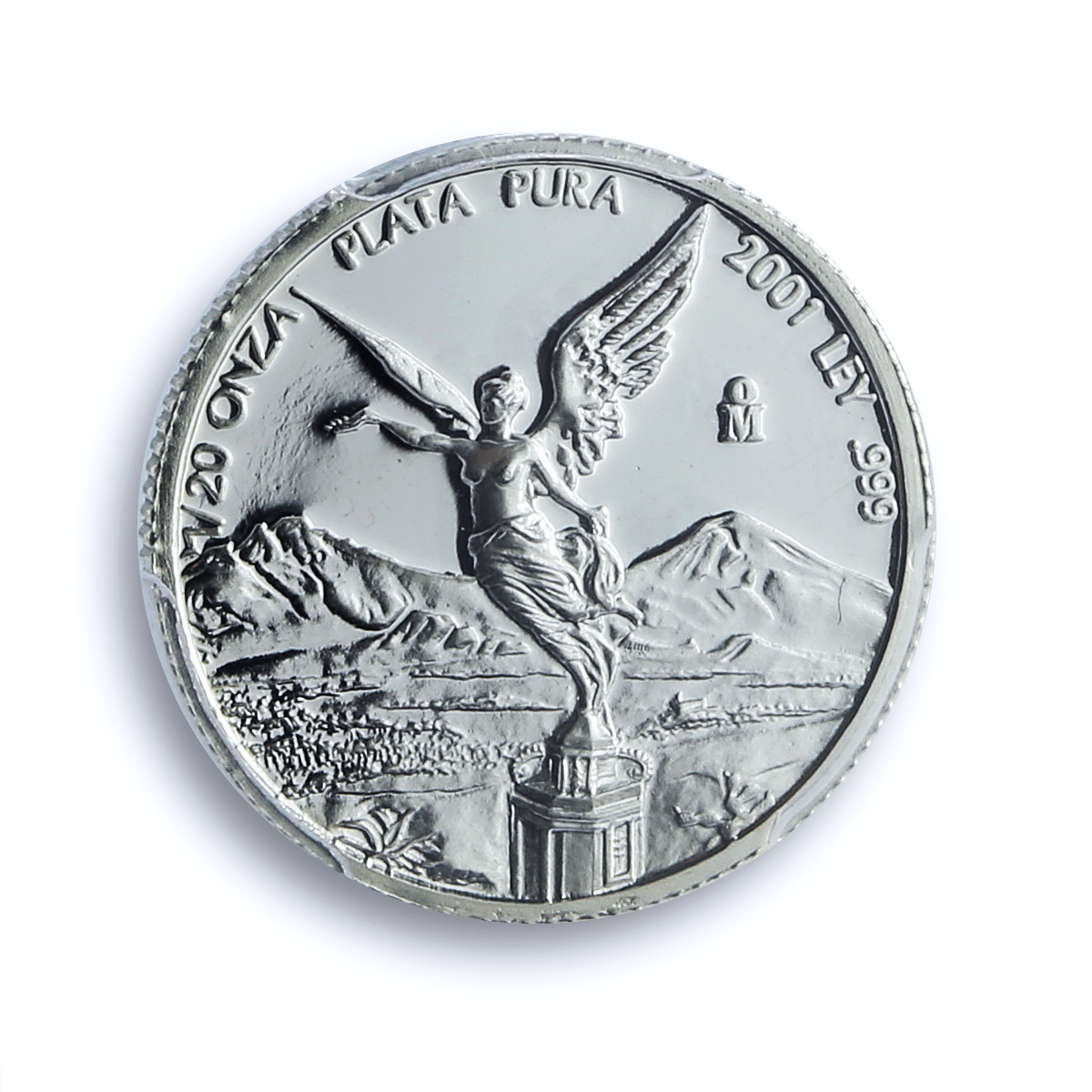 Mexico 1/20 onza Libertad Angel Independence KM-609 PR 70 PCGS silver coin 2001 Mexico 1/20 onza Libertad Angel Independence KM-609 PR 70 PCGS silver coin 2001