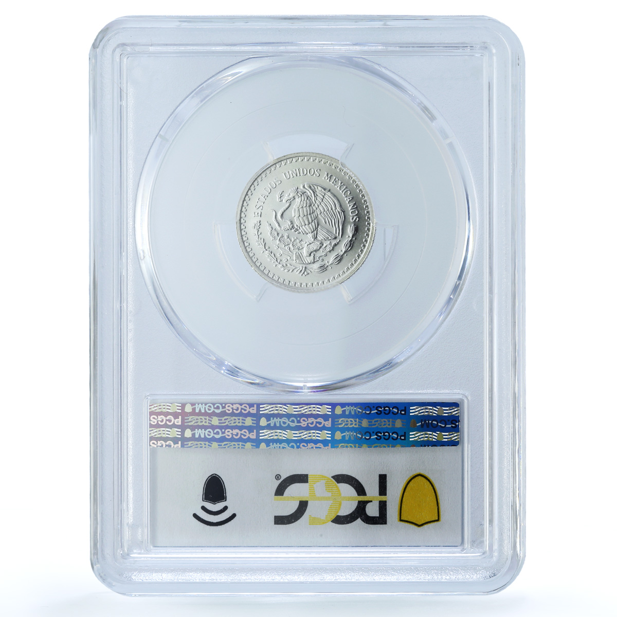 Mexico 1/10 onza Libertad Angel Independence KM-610 MS 68 PCGS silver coin 1996