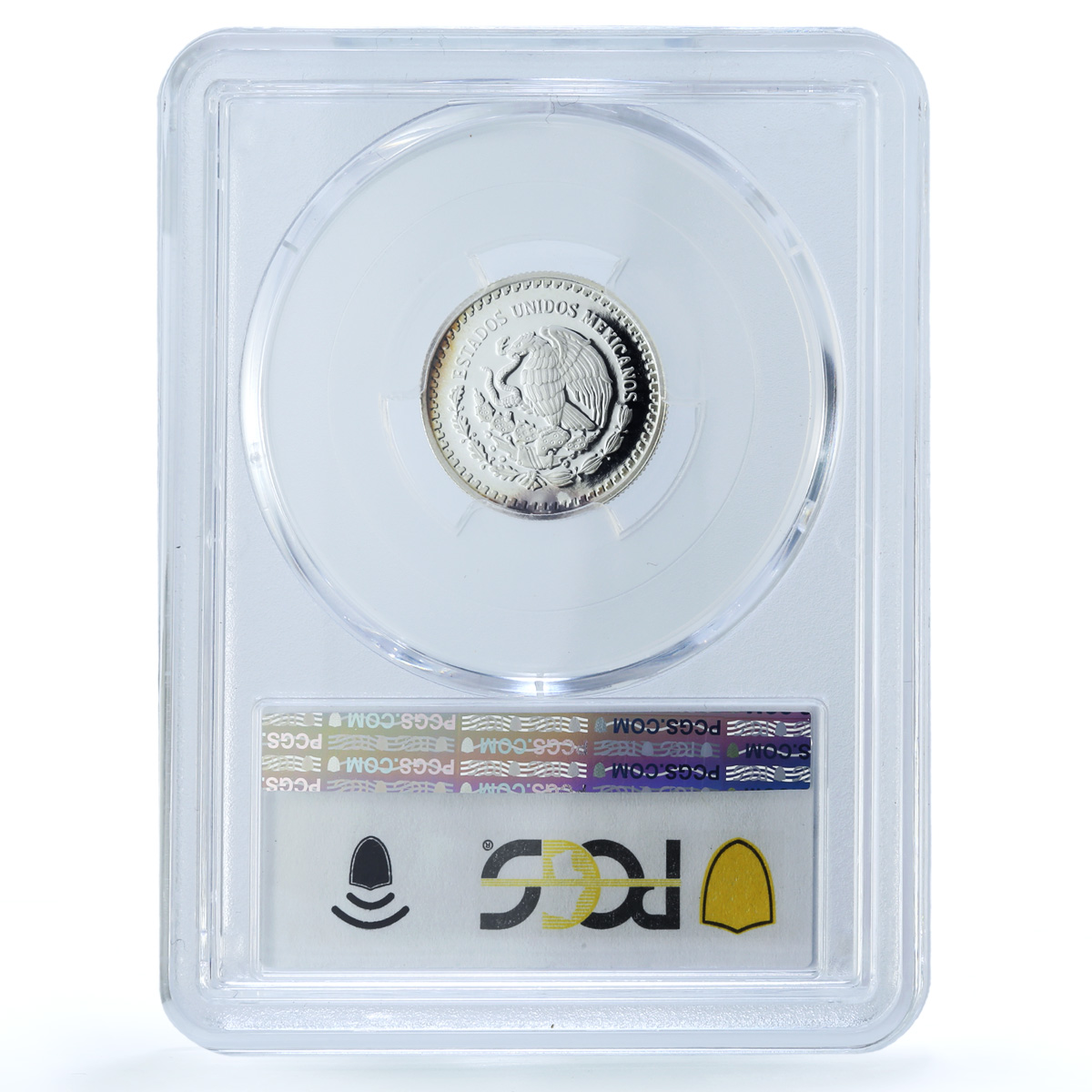 Mexico 1/10 onza Libertad Angel Independence KM-610 PR 69 PCGS silver coin 1996