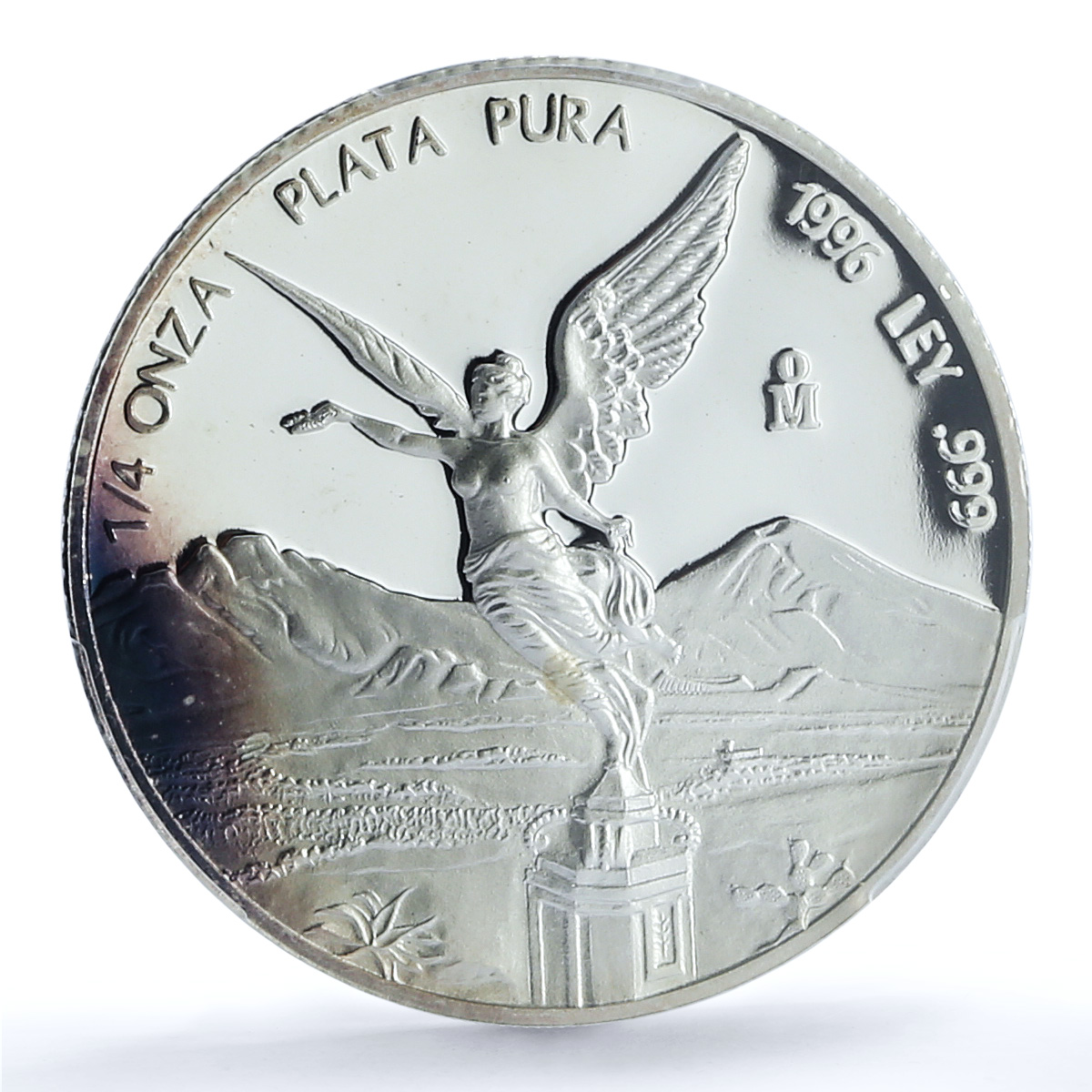 Mexico 1/4 onza Libertad Angel of Independence KM-611 PR68 PCGS silver coin 1996 Mexico 1/4 onza Libertad Angel of Independence KM-611 PR68 PCGS silver coin 1996