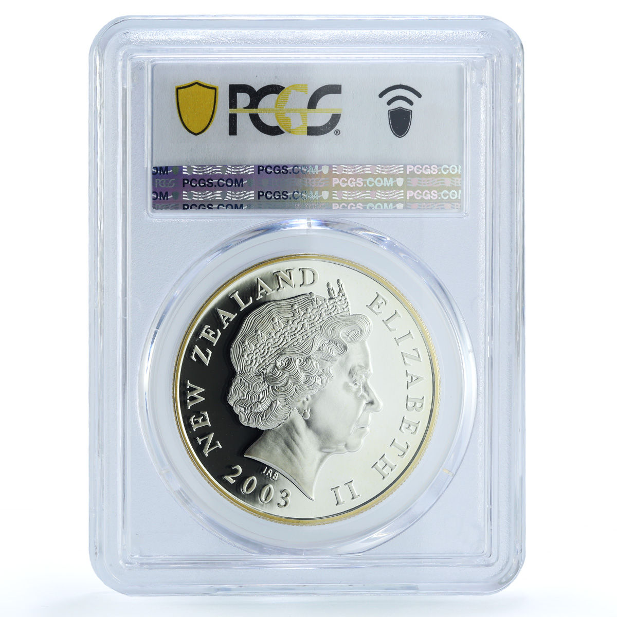 S 2003 $1 The One Ring KM-141a Select Gilt Ag, DCAM S 2003 $1 The One Ring KM-141a Select Gilt Ag, DCAM