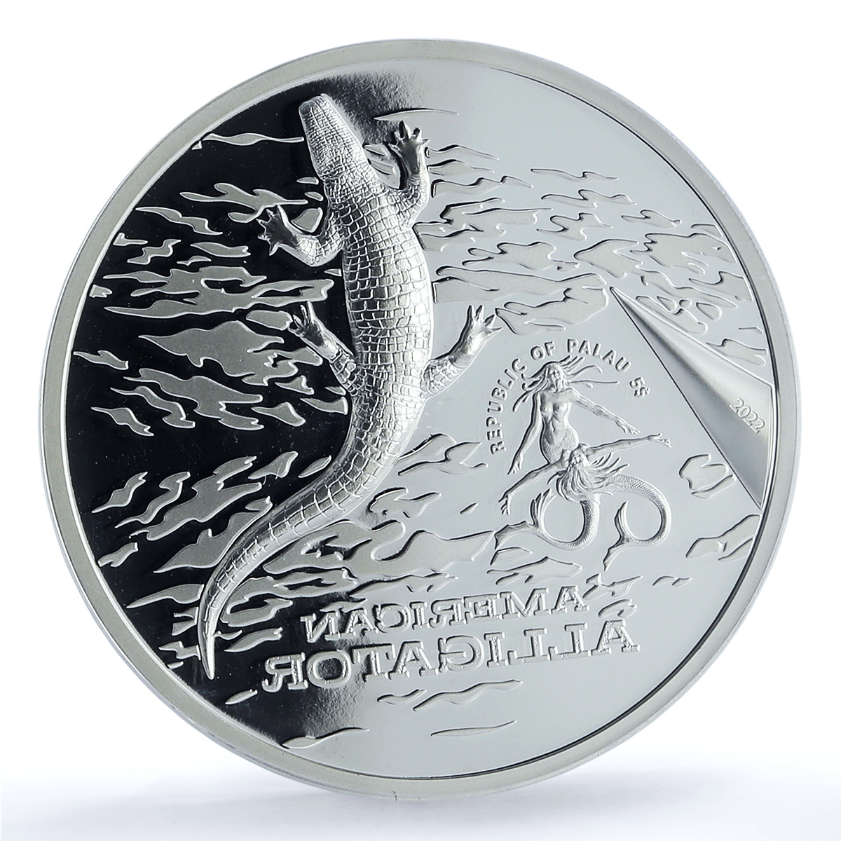 S 2022 $5 American Alligator High Relief, DCAM S 2022 $5 American Alligator High Relief, DCAM