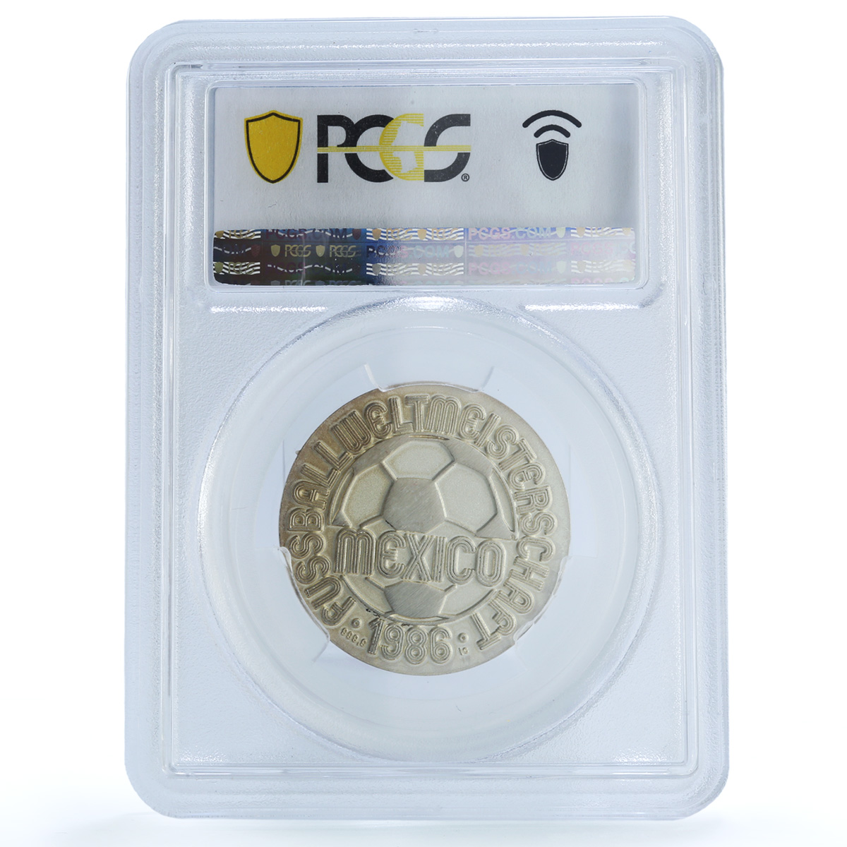 S (1986) Medal World Cup, Mexico Ag Dali - Type 1