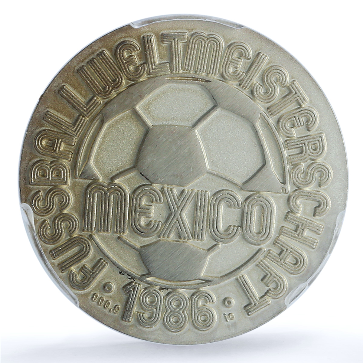 S (1986) Medal World Cup, Mexico Ag Dali - Type 1