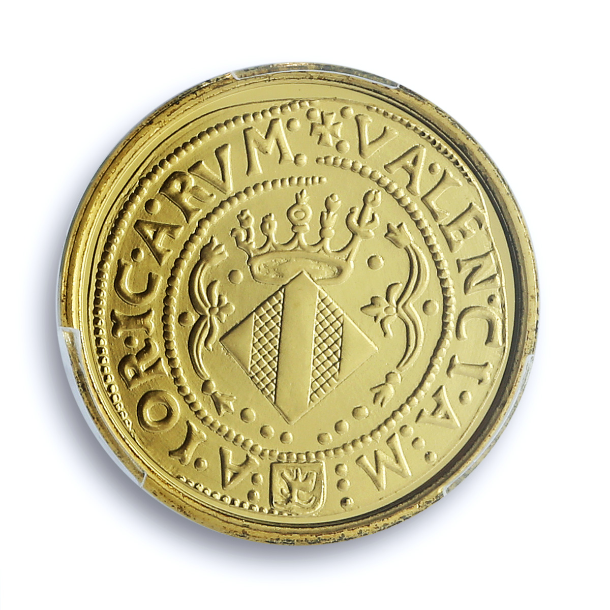 S (2000-02) M "4 Duc" Replica- (1516-56) 4 Duc Gilt Ag Valencia S (2000-02) M "4 Duc" Replica- (1516-56) 4 Duc Gilt Ag Valencia