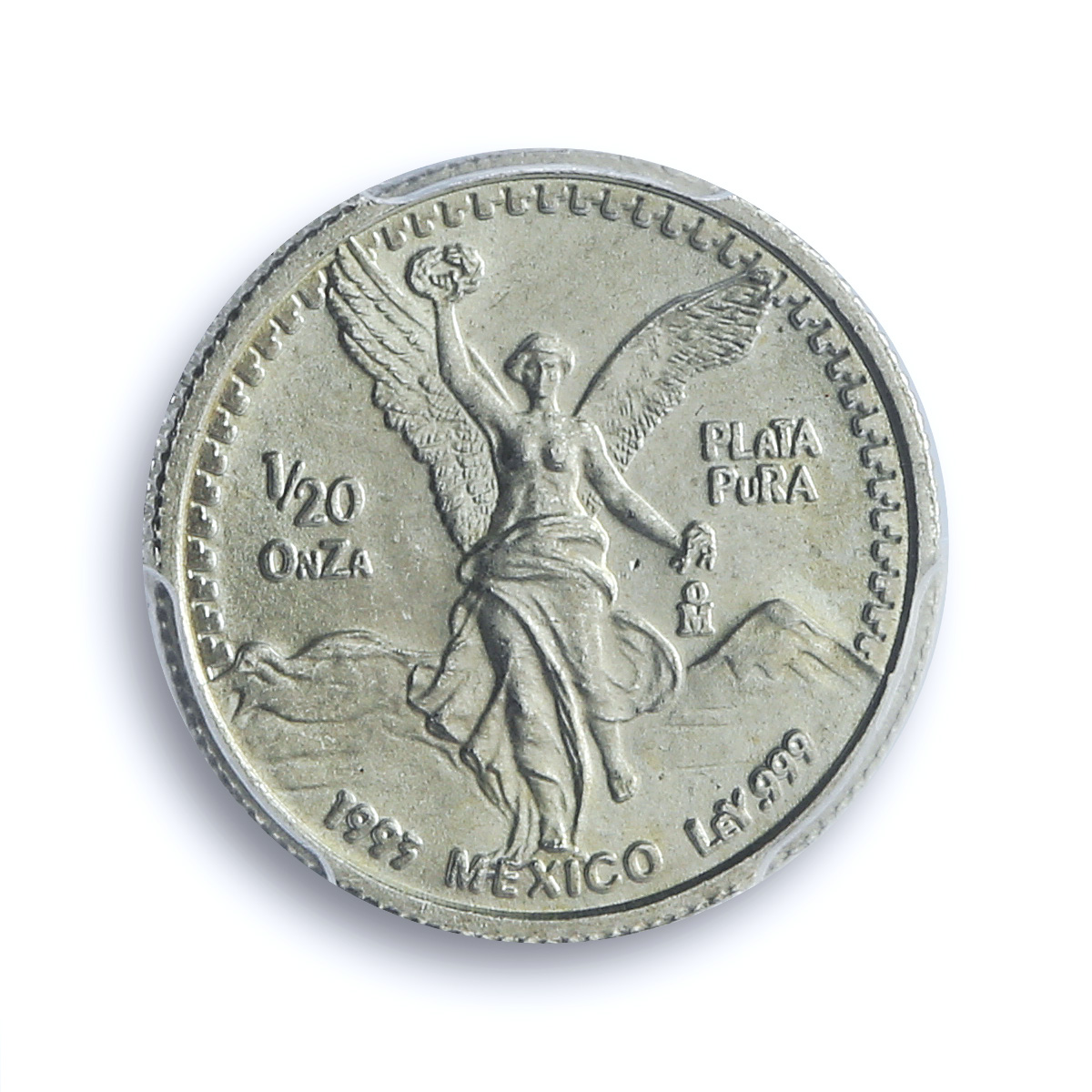 Mexico 1/20 onza Libertad Angel of Indepedence KM-542 MS68 PCGS silver coin 1993 Mexico 1/20 onza Libertad Angel of Indepedence KM-542 MS68 PCGS silver coin 1993