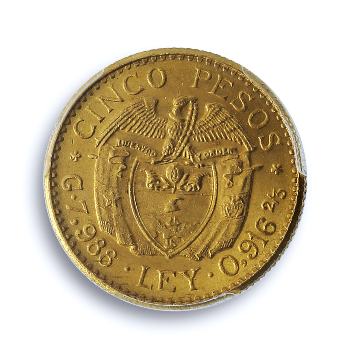 S 1927 5 Peso Restrepo-455.6 MFDFLLIN S 1927 5 Peso Restrepo-455.6 MFDFLLIN