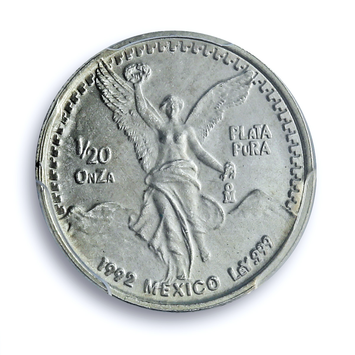 Mexico 1/20 onza Libertad Angel of Indepedence KM-542 MS68 PCGS silver coin 1992 Mexico 1/20 onza Libertad Angel of Indepedence KM-542 MS68 PCGS silver coin 1992