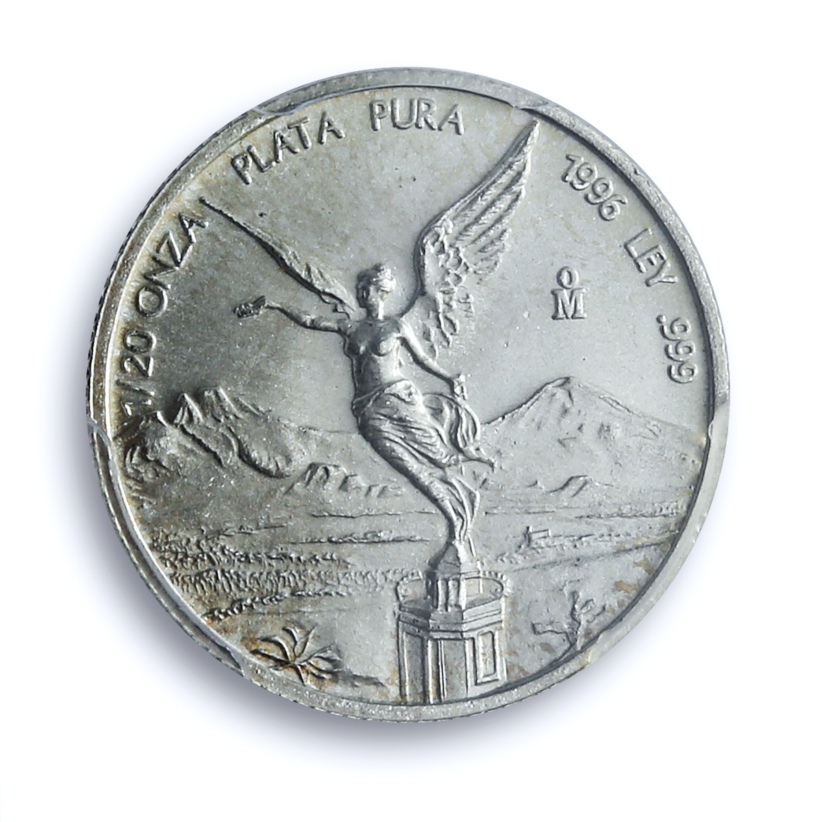 Mexico 1/20 onza Libertad Angel Independence KM-609 MS 69 PCGS silver coin 1996 Mexico 1/20 onza Libertad Angel Independence KM-609 MS 69 PCGS silver coin 1996