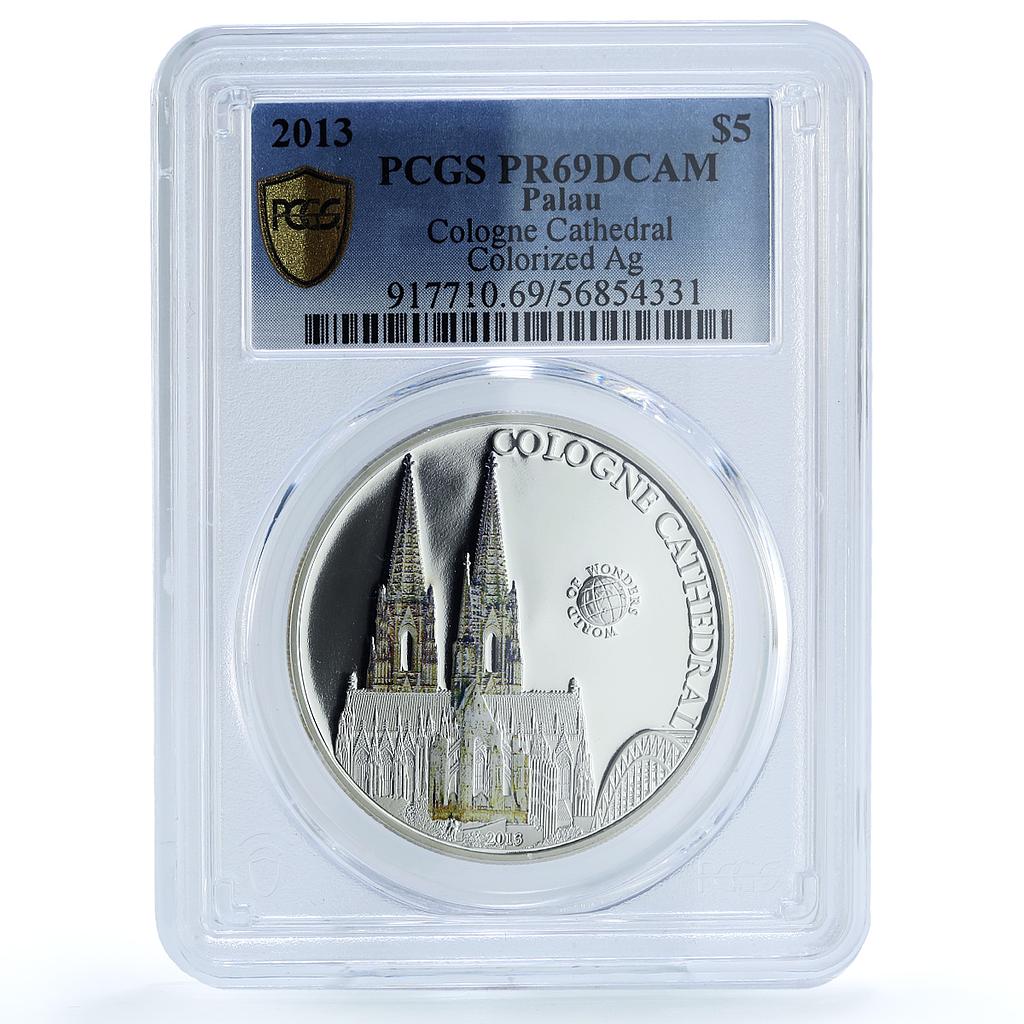 Palau 5 dollars Cologne Cathedral Germany KM-668 PR 69 PCGS silver coin 2013 Palau 5 dollars Cologne Cathedral Germany KM-668 PR 69 PCGS silver coin 2013
