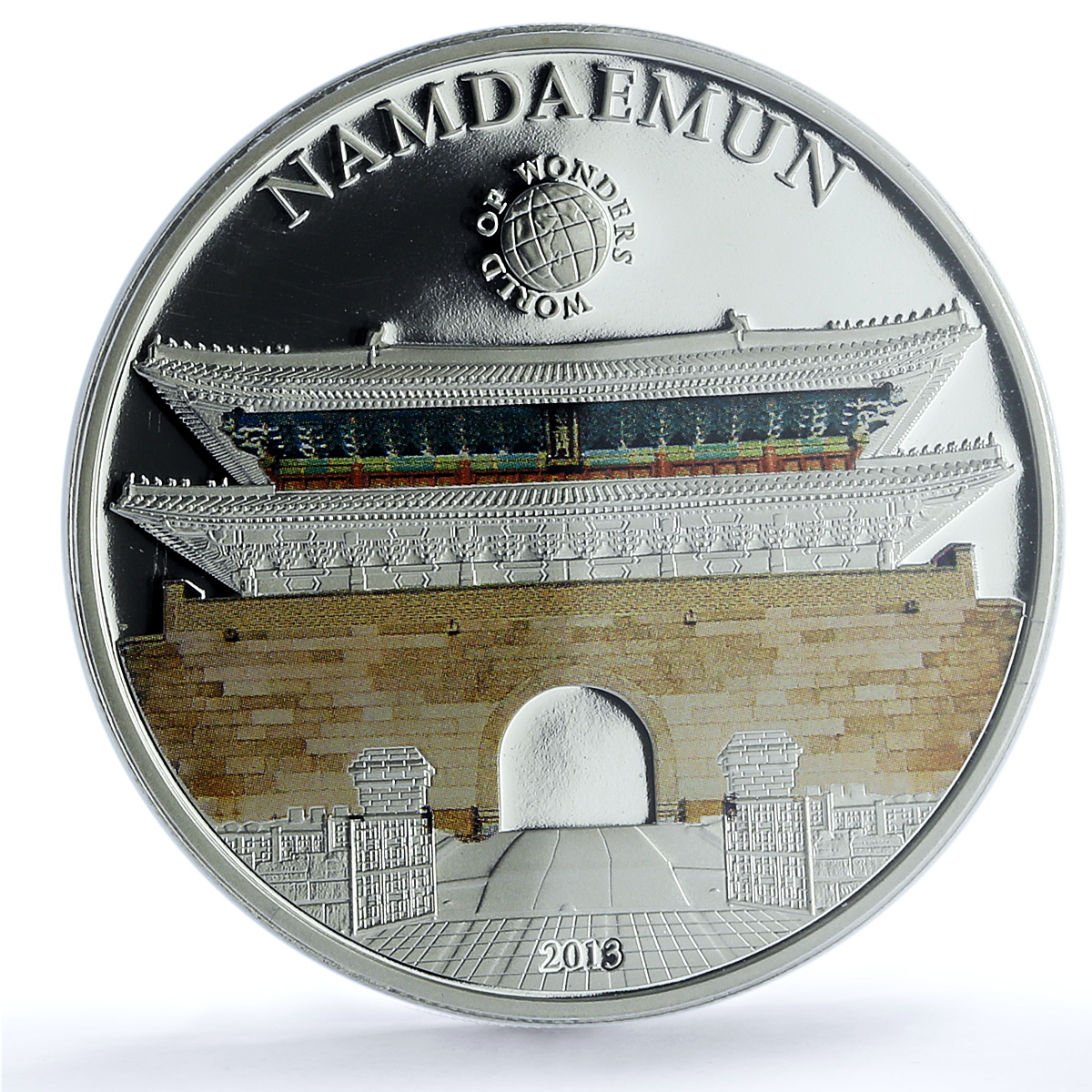 S 2013 $5 Namdaemun Colorized Ag, DCAM S 2013 $5 Namdaemun Colorized Ag, DCAM